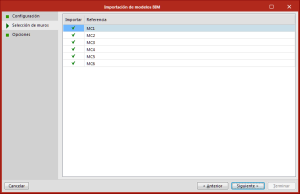 StruBIM Design Shear Walls. Import assistant